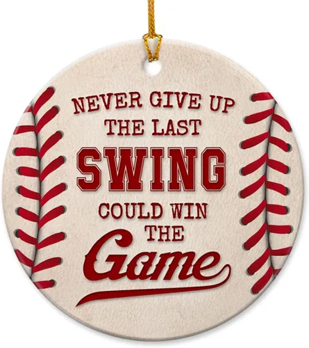 Adornos de Navidad de béisbol 2025 para jugadores, equipo, amigos, regalos ideales para niños que aman el béisbol, regalos para fanáticos del