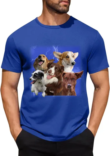 Miniatura 32 de Camisetas personalizadas para hombre, camiseta personalizada con fotos, imagen de mascota, camiseta unisex, diseña tu propio regalo divertido