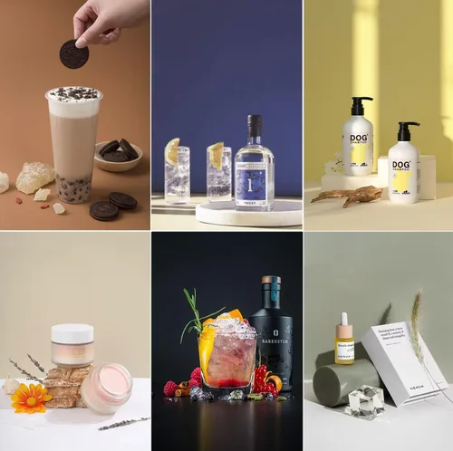 Miniatura 3 de Fondos de fotografía para pequeños productos: accesorios de papel sin costuras planos, sesión de fotos de mesa para joyas, cosméticos, alimentos