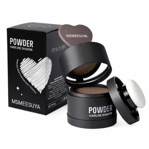 Miniatura 12 de Polvo de línea capilar al instante, rellena polvo fino o de retoque de raíz, adelgazamiento del cabello al instante más grueso para retoque