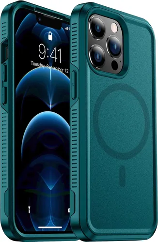 Miniatura 10 de Red2Fire Funda magnética fuerte para iPhone 12 Pro Max [compatible con MagSafe] con 2 unidades [protector de pantalla de vidrio templado] Funda