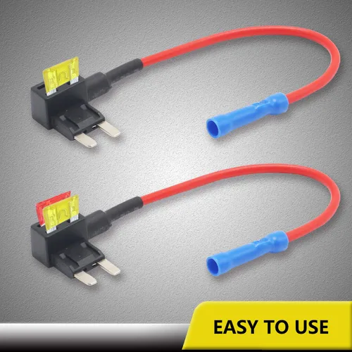 Miniatura 2 de Recoil FT2-10 Paquete de 10 adaptadores de fusible para automóvil de 12 V, adaptador de fusible mini ATS con 10 fusibles de 10 A, 20 A