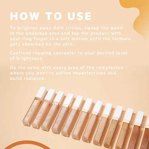 Miniatura 4 de FLOWER BEAUTY by Drew Barrymore Light Illusion Corrector de cobertura completa, difusa ojeras oscuras debajo de los ojos + manchas borrosas – Light