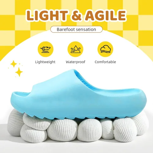 Miniatura 48 de Sandalias acolchadas para mujeres, hombres y niños, cómodas, antideslizantes, suaves, impermeables, para baño, ducha, sandalias acolchadas de suela