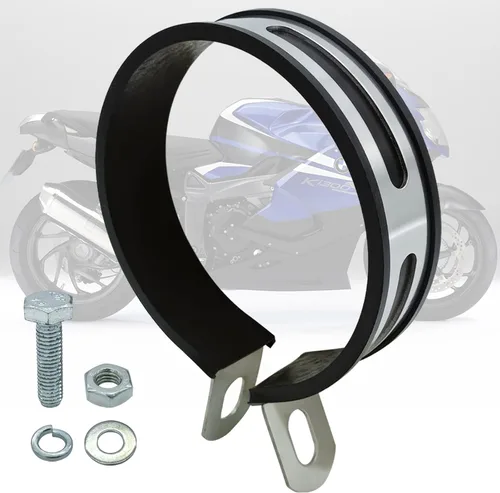 Clip de Escape Universal Semicircular para Motocicleta Soporte Colgante de Tubería de Silenciador de Escape Soporte de Tubería de Silenciador