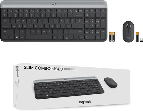 Miniatura 11 de Logitech MK470 - Combo de teclado y mouse inalámbricos delgados - Diseño compacto moderno, ultra silencioso, receptor USB de 2.4 GHz, conectividad