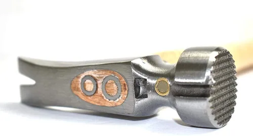 Miniatura 6 de Big Horn 15101 - Martillo para enmarcar con mango curvado de 21 onzas, cara fresada, arrancador magnético de uñas, garra antianillo, cabeza de acero