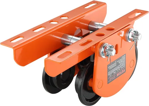 Miniatura 10 de VEVOR Carro manual de polipasto eléctrico, 1100 lbs/0.5 toneladas de capacidad para PA200 PA250 PA300 PA400 PA500, carretilla de viga de empuje