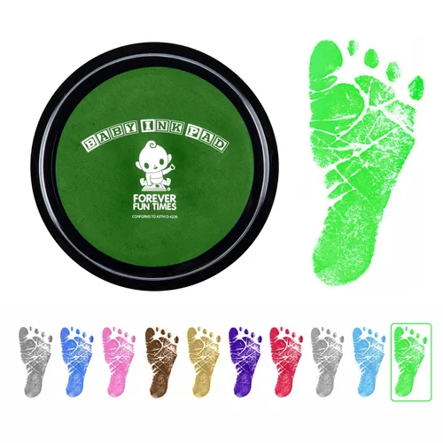 Miniatura 13 de Forever Fun Times - Kit de manos y huellas para bebés Obtén cientos de impresiones detalladas con una almohadilla de tinta segura para bebés