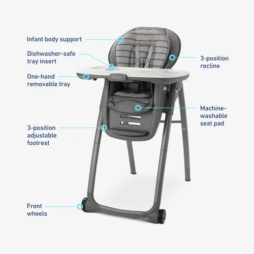 Miniatura 8 de Graco Table2Table Premier Fold - Silla alta 7 en 1, Maison (2156179)