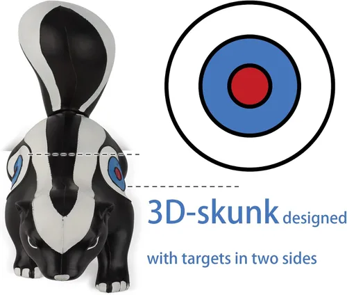 Miniatura 5 de Tiro con arco objetivos 3D Skunk dos núcleos laterales Shooter Animal para práctica de objetivos en interiores y exteriores