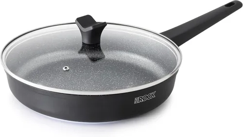 Miniatura 10 de THE ROCK SOHO - Sartén antiadherente de 8 pulgadas con tapa – Nada se pega, nunca se deforma, dura más, sartén de cerámica no tóxica con mango Crema