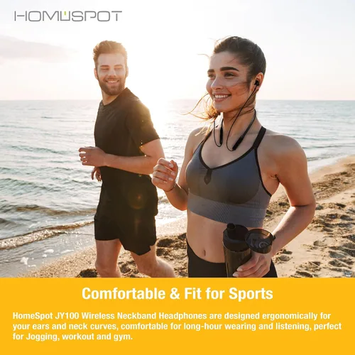 Miniatura 2 de Neckband Auriculares inalámbricos aptX Auriculares Bluetooth 5.1 de baja latencia Qualcomm® CVC™ para gimnasio, correr, juegos y reuniones
