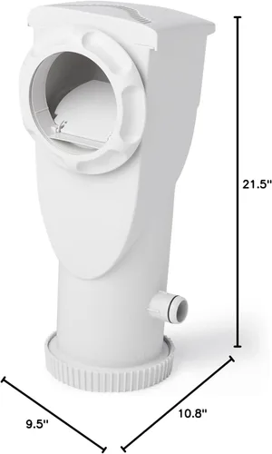 Miniatura 8 de Summer Waves SkimmerPlus P53FX1000 - Sistema sobre el suelo de bomba de filtro con depurador de 1000 galones por hora, con interruptor GFCI de 120