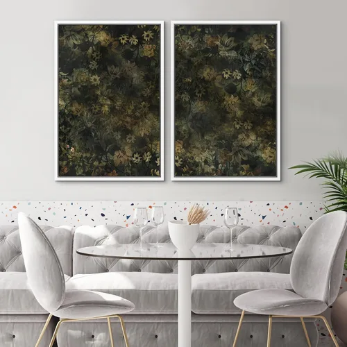 Miniatura 17 de SIGNWIN Lienzo enmarcado para pared, ilustraciones abstractas texturizadas en tonos beige terrosos, arte moderno, decorativo, contemporáneo