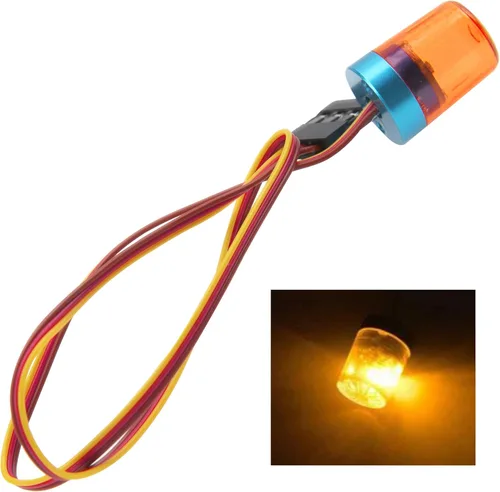 Miniatura 2 de Luces LED multifuncionales de destello de alarma. Luz intermitente giratoria compatible con 1/10 TRX4 SCX10 RC Crawler Car 1/14 Tamiya Tractor RC