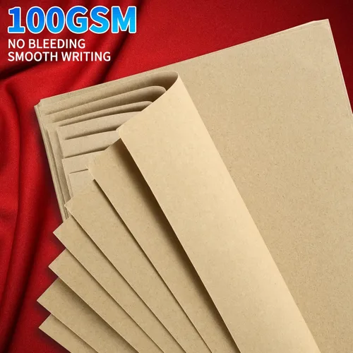 Miniatura 4 de Papel en Blanco Vintage A5 Recargable, Papel de Recarga Retro A5 para Carpetas de 6 Anillas, Planificador, Diario de Viajero, Cuaderno, Papel