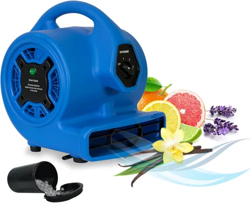 XPOWER P-150N - Ventilador difusor de aroma con aroma aromático Freshen Air Mover + ionizador para aromatización, enfriamiento, ventilación y secado