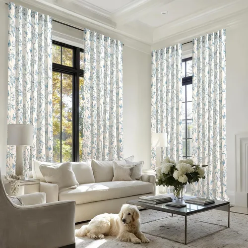 Miniatura 7 de DWCN Cortinas traslúcidas de lino floral, bolsillo para barra y pestaña trasera, cortina de mezcla de lino para dormitorio, sala de estar, cortinas