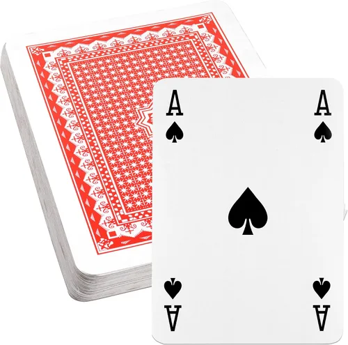 Miniatura 8 de GSE Games & Sports Expert Naipes jumbo, cartas grandes de gran tamaño, póker enorme para adultos, personas mayores, decoraciones de fiesta de casino