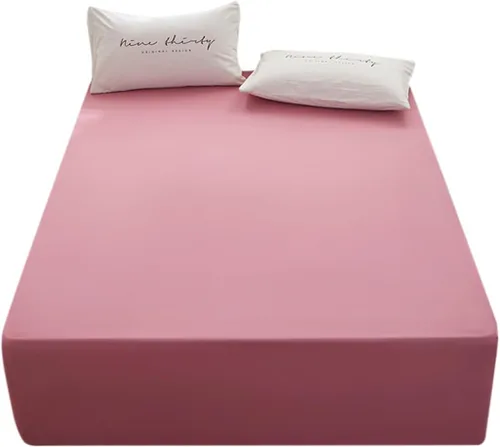 Miniatura 19 de Bedding Sábana bajera ajustable de tamaño Queen, sábana bajera para colchón de 15 pulgadas de profundidad, suave y microfibra, resistente al Rojo