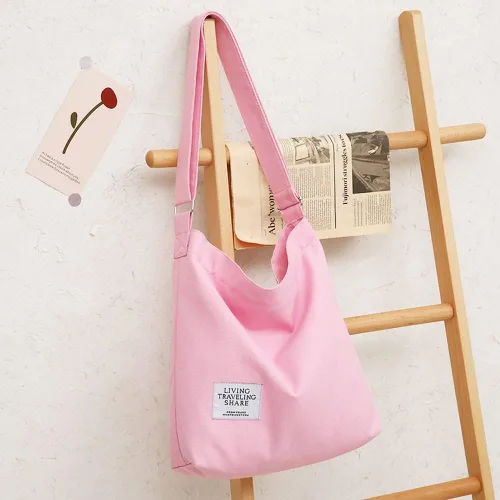 Miniatura 2 de Covelin - Bolsa de hombro informal de lona para mujer, estilo bohemio y retro, bolsa de mano, bolso cruzado, tamaño grande