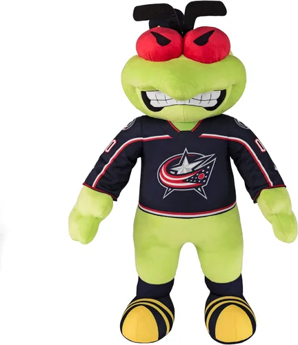 Miniatura 15 de Bleacher Creatures Anaheim Ducks Wild Wing - Figura de peluche de mascota de la NHL de 10 pulgadas (uniforme triangular verde azulado), una mascota