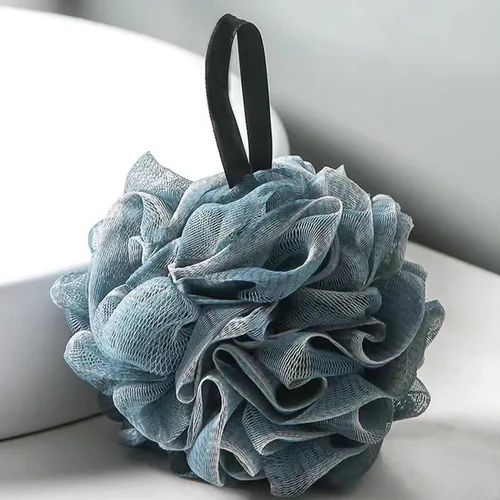 Miniatura 3 de Esponja de lufa azul oscuro para baño y ducha, accesorio de baño para el cuidado de la piel para hombres y mujeres, 50g (1 paquete)