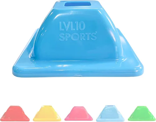 Miniatura 11 de LVL10 Pro - Conos de entrenamiento – Mini conos de fútbol de 2 pulgadas para entrenamiento deportivo – para ejercicios de baloncesto, fútbol