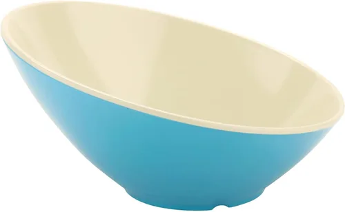 Miniatura 19 de G.E.T. B-792-W - Cuenco en ángulo para servir en cascada para ensaladas, arroz y postre, 24 onzas / 9.25 pulgadas, color blanco