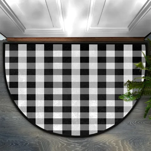 Miniatura 9 de AUUXVA Tapete semicircular con estampado de patas de perro, para entrada interior, huellas, cachorros, antideslizante, absorbente, 24 x 36 pulgadas