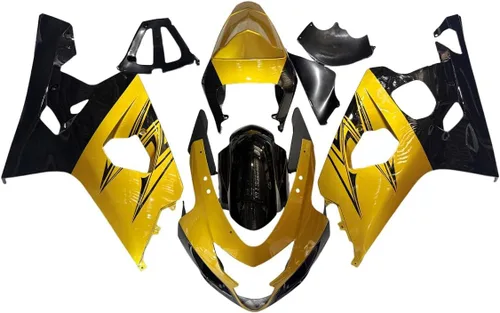 Miniatura 15 de Kit de carenado de plástico ABS para Suzuki 2004 2005 GSXR600 GSXR750 K4, carenados de inyección, kit de carrocería completa Rojo Negro