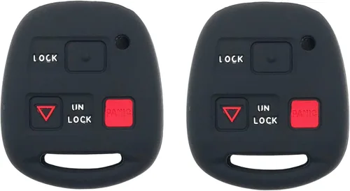 Paquete de 2 fundas de silicona para llavero que se ajustan a Lexus ES GS GX IS LS LX RX SC ES300 ES330 IS330 RX350 GX470 IS300 IS330 RX400h control