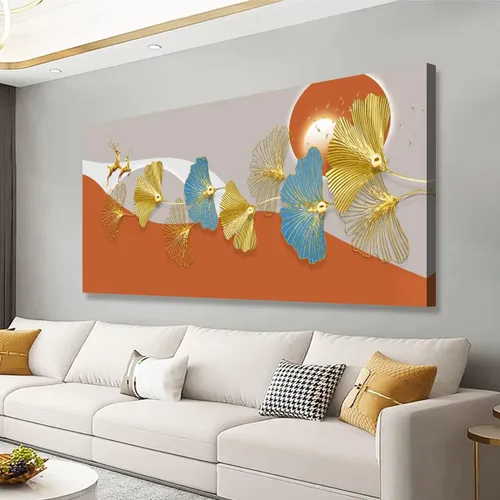Miniatura 29 de Arte de pared de paisaje, impresiones en lienzo de paisajes naturales, decoración del hogar, bosque verde, pintura de árboles para sala de estar