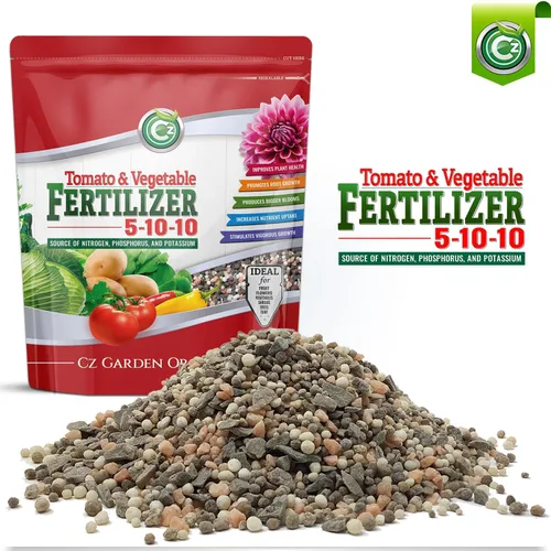Miniatura 7 de 5-10-10 Fertilizante de tomate y vegetales, fabricado en Estados Unidos, NPK + alimento vegetal de micronutrientes para jardines de flores, promueve