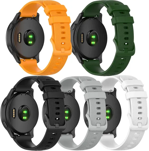 Miniatura 8 de Correas de reloj Garmin Vivoactive 4 de 1.77 pulgadas, bandas de silicona de 0.866 pulgadas para Galaxy Watch 3 de 1.772 pulgadas/Galaxy Watch 1.811