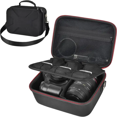 Miniatura 3 de Bolsa de cámara para fotografía con funda para cámara Canon Eos Rebel T7/R50/R100 Mark II/R50V/R10/R5/R6/R8 Mark IV/SL3 DSLR SLR
