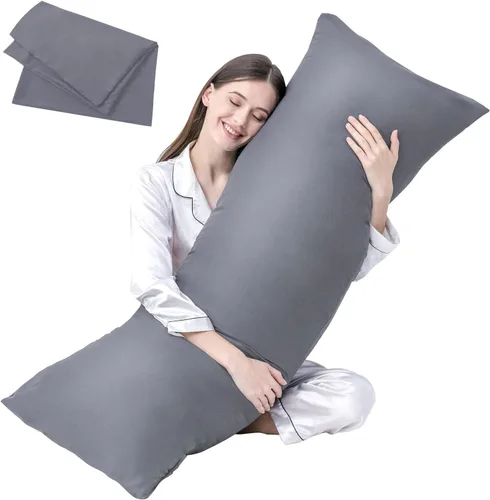 Miniatura 19 de DOWNCOOL Relleno de Almohada Grande para el Cuerpo - Almohada Transpirable de Cuerpo Completo para Personas que Duermen de Lado - Almohada de Cama