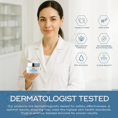 Miniatura 6 de Skin Aesthetics Hidratante facial con ácido hialurónico y colágeno, antienvejecimiento, ultra hidratante, líneas finas y arrugas, cuidado de la piel