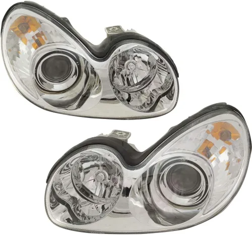Miniatura 7 de KarParts360 Para 2002 2003 2004 2005 Hyundai Sonata faro Asamblea lado del conductor w/bombillas para HY2502126
