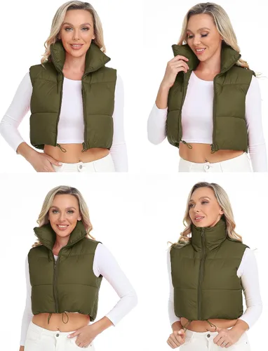 Miniatura 5 de Xeoxarel Chaleco acolchado reversible con bolsillos para mujer (XS-XXL)