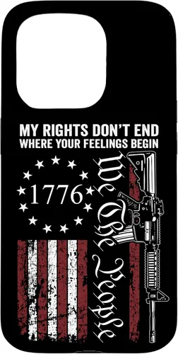 Miniatura 14 de My Rights Don't End Where Your Feelings Begin USA Gun Flag Case for iPhone 17