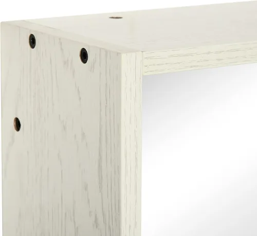 Miniatura 8 de kleankin Botiquín de baño de 31.5 x 25.5 pulgadas con espejo, estante de almacenamiento, armario de baño montado en la pared para sala de estar