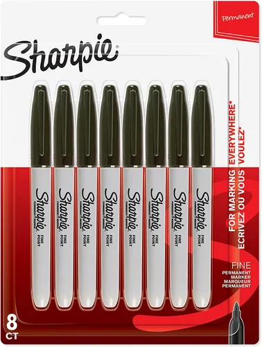 Miniatura 15 de Sharpie Rotulador permanente de punta fina, colores surtidos (paquete de 8)