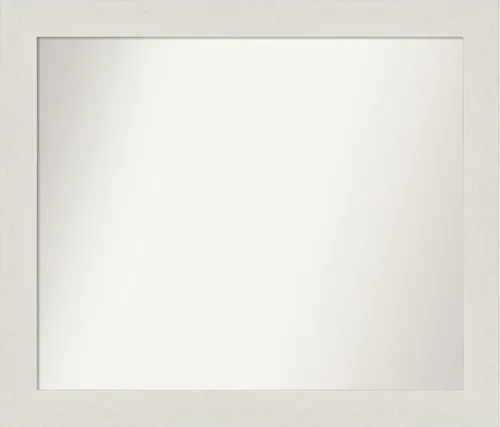 Miniatura 35 de Amanti Art Espejo de baño blanco para sobre el fregadero, 24 x 24 pulgadas, hecho a medida, espejo de tocador cuadrado blanco estrecho, marco