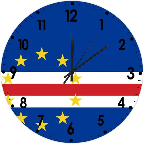 Miniatura 415 de Cheyan Reloj de pared con bandera de Canadá de 12 pulgadas, silencioso, sin tictac, de PVC, funciona con pilas, reloj redondo decorativo, regalo