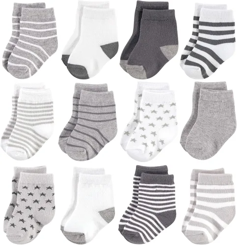 Miniatura 66 de Hudson Baby - Calcetines de algodón para bebés recién nacidos y Terry para niñas bebés