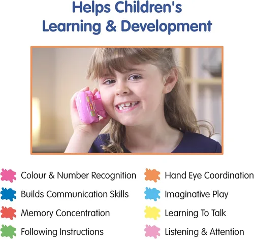Miniatura 2 de Peppa Pig PP06 Peppa's Flip & Learn - Teléfono de juguete para niños, aprendizaje interactivo y desarrollo infantil, reconocimiento