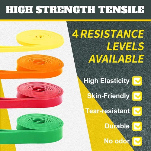 Miniatura 4 de Bandas de Ejercicio Bandas de Resistencia para Entrenamiento, Juego de Bandas de Dominadas, Equipo de Entrenamiento en Casa, Bandas de Entrenamiento