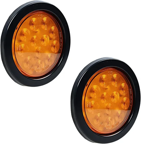 Miniatura 7 de Kit de tapones de cableado con cubierta de hule para luz trasera LED redonda de 4", 12 ledes, para RV, camioneta